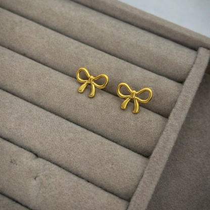 Tarnish-Free Stainless Steel Ribbon Earrings