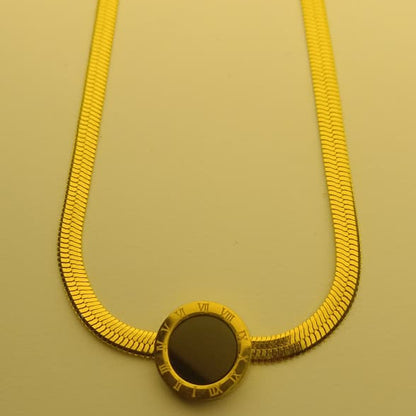 Vintage Roman Numeral Coin Necklace