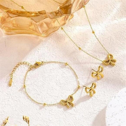 Necklace, Bracelet, & Stud Earrings (3-Piece Set)